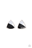 Kaleidoscopic Collision - Black Paparazzi Earrings