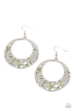 Enchanted Effervescence - Green Paparazzi Earrings