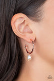 GLAM Overboard - Copper Paparazzi Earrings