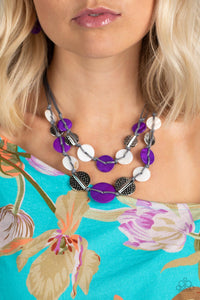 Barefoot Beaches - Purple Paparazzi Necklace Set