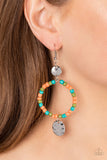 Cayman Catch - Orange Paparazzi Earrings