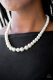 Royal Romance Gold Pearls - White Paparazzi Necklace Set