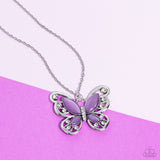 Wings Of Whimsy - Purple Paparazzi Necklace