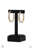 GLITZY By Association - Blockbuster Gold Paparazzi Earrings