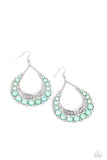 Bubbly Bling - Green Paparazzi Earrings