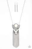 Spirit Trek - White Paparazzi Necklace