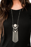 Spirit Trek - White Paparazzi Necklace