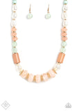 A SHEEN Slate - Multi Paparazzi Necklace, Earrings and Bracelet Set