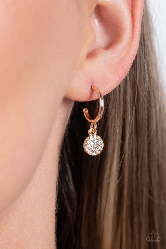 Bodacious Ballroom - Gold Paparazzi Earrings