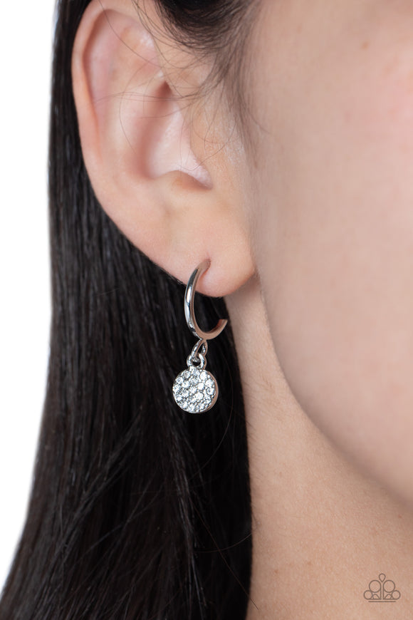 Bodacious Ballroom - White Paparazzi Earrings