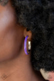 Groovy Glissando - Purple Paparazzi Earring Set