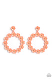 Daisy Meadows - Orange Paparazzi Earrings