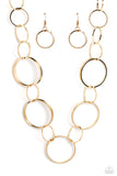 Shimmering Symphony - Gold Paparazzi Necklace