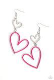 Pristine Pizzazz - Pink Paparazzi Earrings