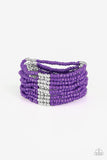 Outback Odyssey - Purple Seed Bead Paparazzi Bracelet