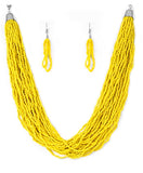 The Show Must Congo On - Yellow Seed Bead Paparazzi Necklace