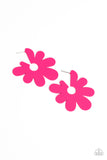 Flower Power Fantasy - Pink Paparazzi Earrings