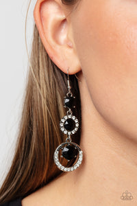 Enchanting Effulgence - Black Paparazzi Earrings