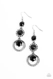 Enchanting Effulgence - Black Paparazzi Earrings