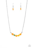 BOUQUET We Go - Orange Paparazzi Necklace & Bracelet Set