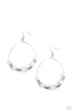 Cats Eye Charisma - White Paparazzi Earrings