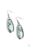 TEARDROP-Dead Dynasty - Blue Paparazzi Earrings