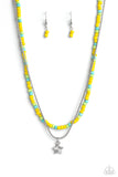 Starry Serendipity - Yellow Multi Paparazzi Necklace & Bracelet Set