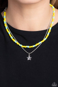 Starry Serendipity - Yellow Multi Paparazzi Necklace & Bracelet Set