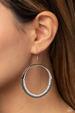 Material PEARL - Blue Paparazzi Earrings