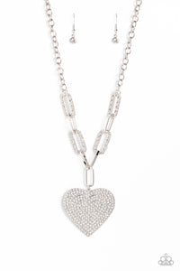 Roadside Romance - White Paparazzi Necklace Set B