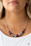 The Big Leaguer - Purple Paparazzi Necklace Set