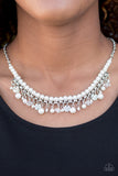 Glamour Trove - White Paparazzi Paparazzi Necklace Set