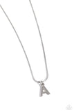 Seize the Initial - Silver - A Paparazzi Necklace