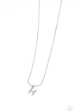 Seize the Initial - Silver - H Paparazzi Necklace