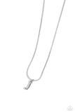 Seize the Initial - Silver - J Paparazzi Necklace