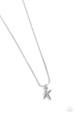 Seize the Initial - Silver - K Paparazzi Necklace