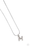 Seize the Initial - Silver - M Paparazzi Necklace