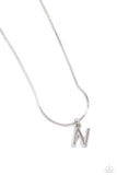 Seize the Initial - Silver - N Paparazzi Necklace