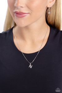 Seize the Initial - Silver - N Paparazzi Necklace