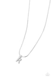 Seize the Initial - Silver - R Paparazzi Necklace