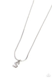 Seize the Initial - Silver - S Paparazzi Necklace