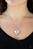 Heart Flutter - Silver Paparazzi Necklace