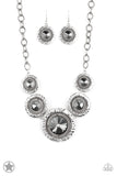 Global Glamour - Blockbuster - Silver Paparazzi Necklace Set