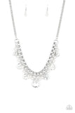 Knockout Queen - White Paparazzi Necklace Set