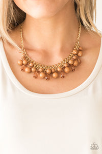 Tour de Trendsetter - Brown Paparazzi Necklace