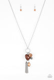 Haute Heartbreaker - Brown Paparazzi Necklace