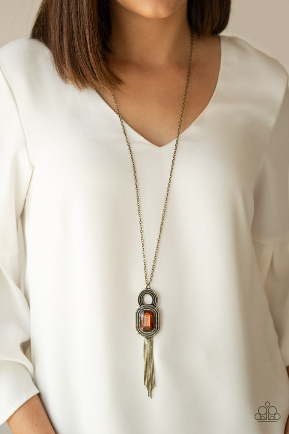 A Good Talisman Is Hard To Find - Brown Paparazzi Necklace