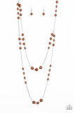 Pearl Promenade- Brown Paparazzi Necklace