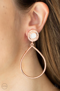 Fairytale Finish - Copper Clip-on Paparazzi Earrings