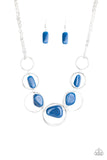 Travel Log  - Blue Paparazzi Necklace